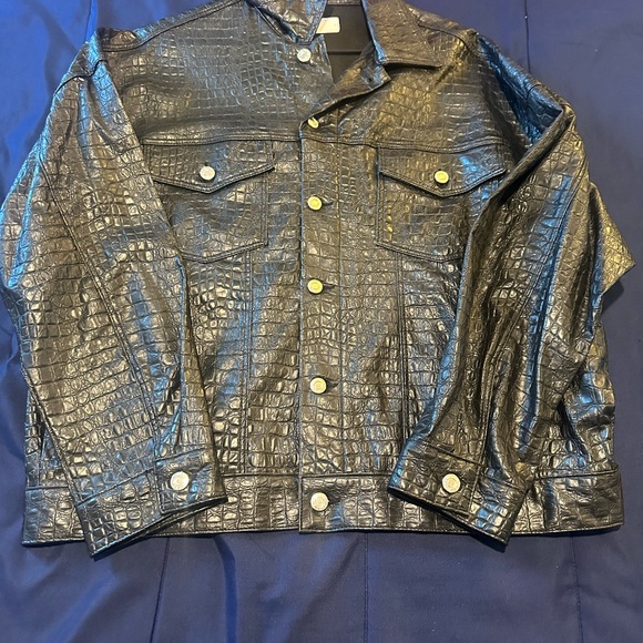 Asos Faux Leather Jacket size L - Picture 2 of 2